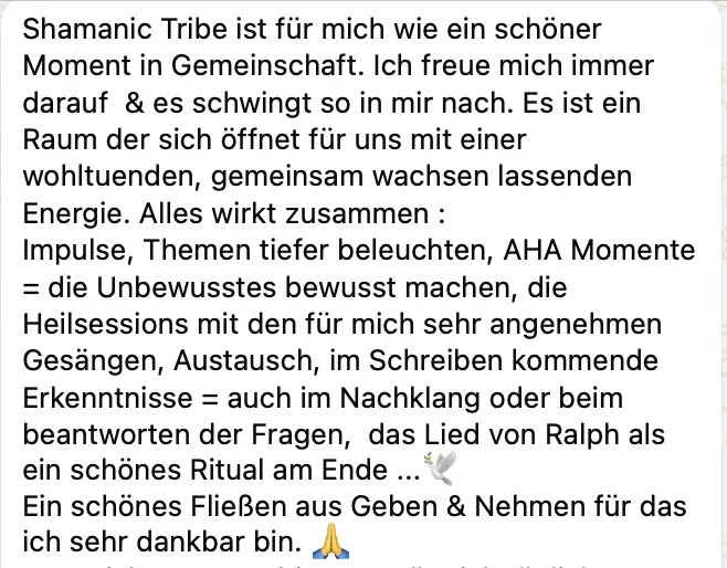 testimonial-shamanic-tribe-7 Testimonial Shamanic Tribe von Ralph Riedel
