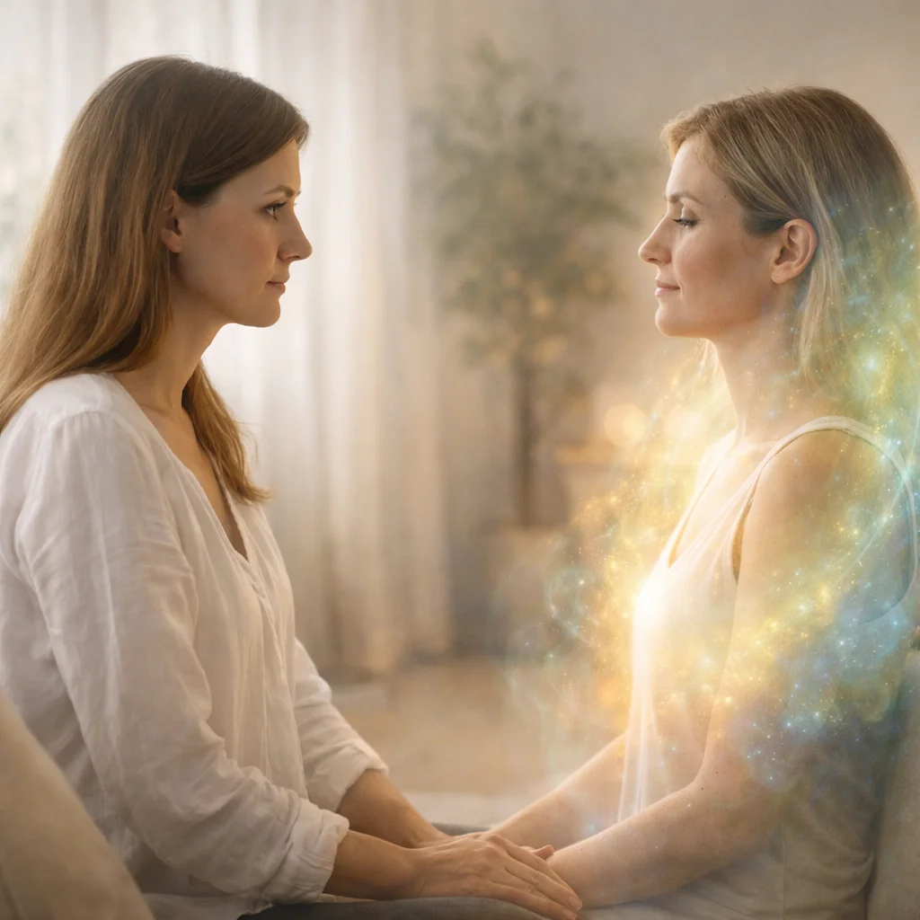 Feinstoffliche Wahrnehmung Schamanin hat die feinstoffliche Wahrnehmnung erlernt und wendet sie an - schamanische Ausbildung mit Ralph Riedel