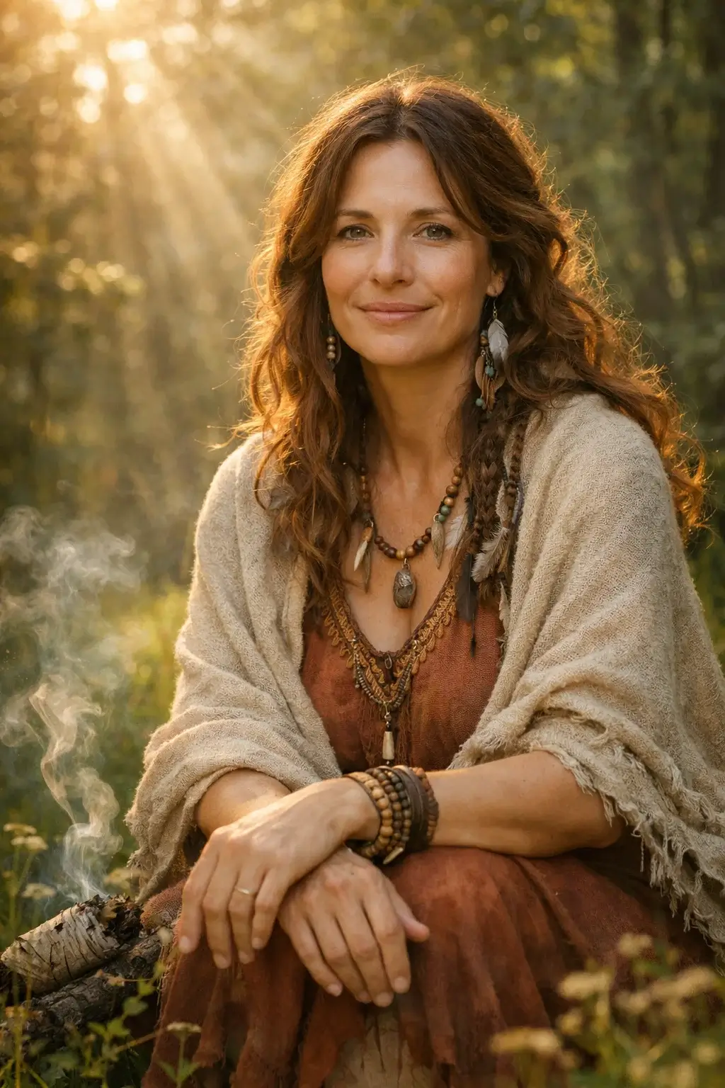 Eine Frau, die ihre innere Schamanin erkannt hat